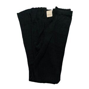 Free People Movement Ribbed Flared Leg Pants Women's Size Large Black